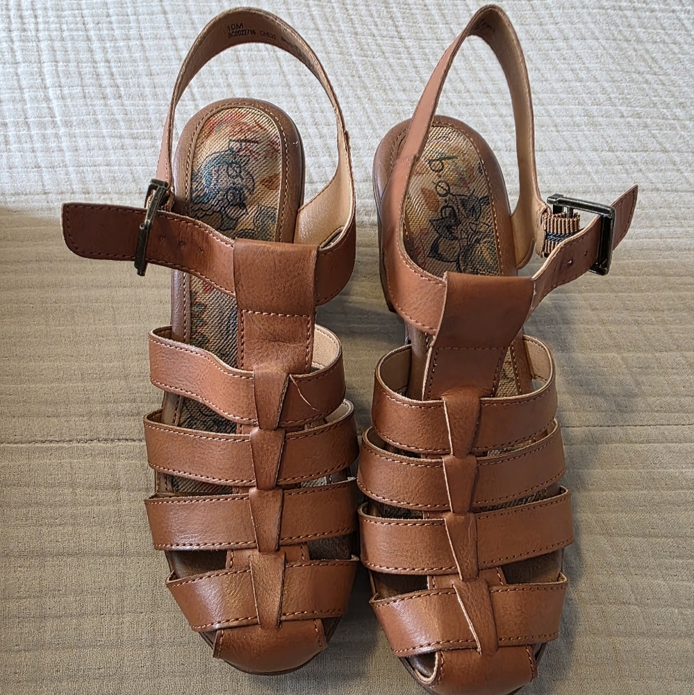 Women's Brown Leather Sandals